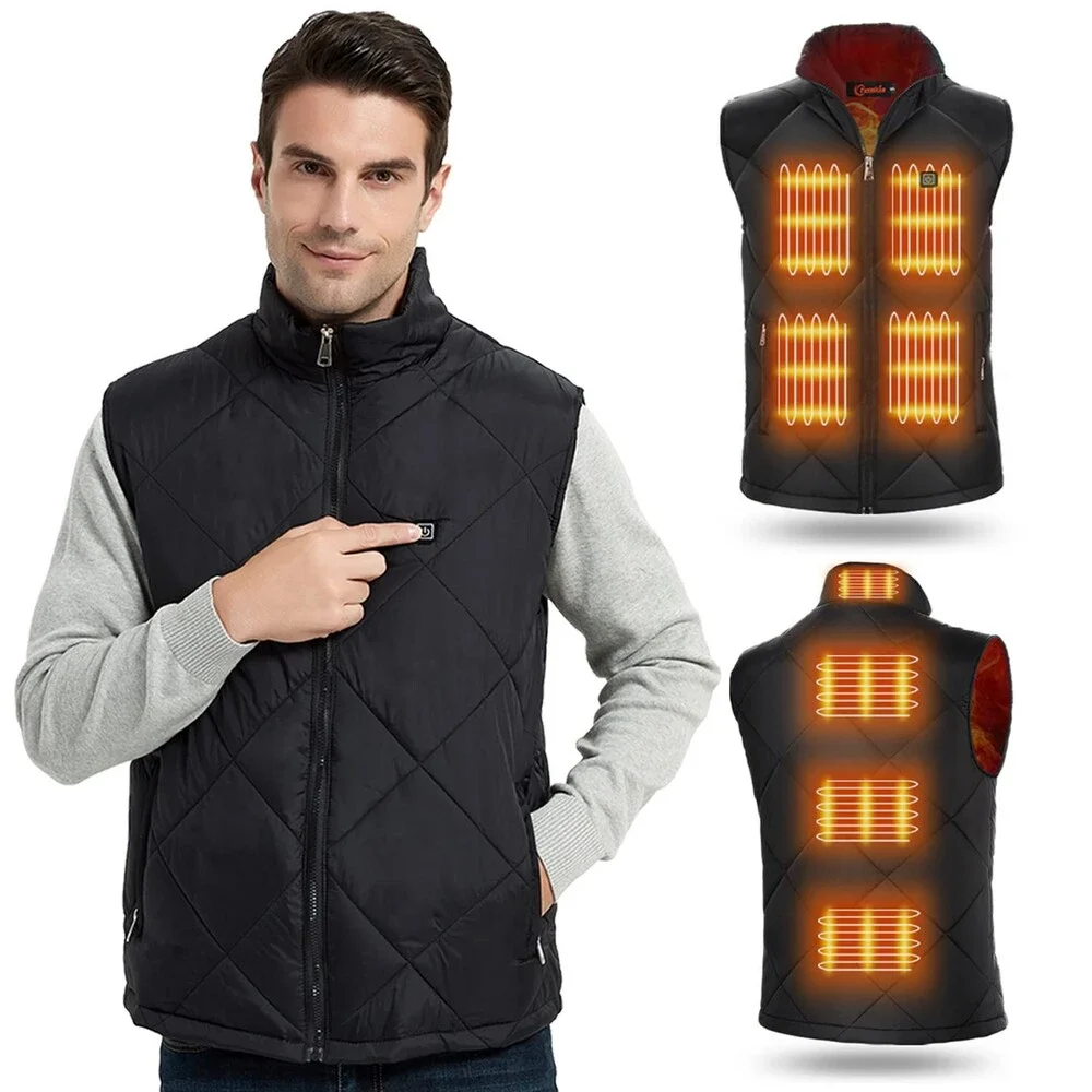 FERNIDA Men's Women Heated Vest Battery Not Included 8 Heating Zones S
